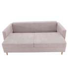 Canapea extensibilă AMALFI, roz antic, textil Queens, 216x100x93 cm Kondela