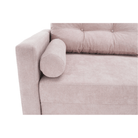 Canapea extensibilă AMALFI, roz antic, textil Queens, 216x100x93 cm Kondela