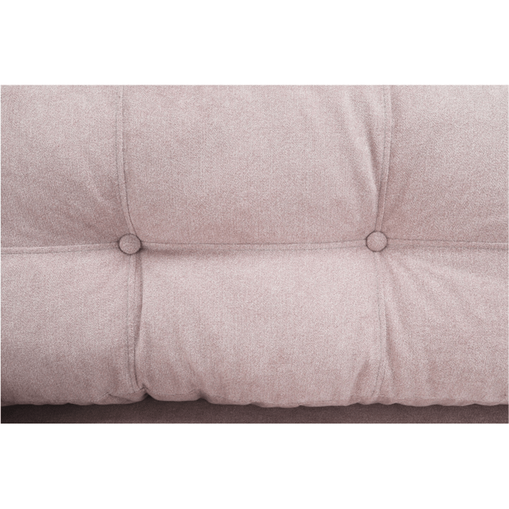 Canapea extensibilă AMALFI, roz antic, textil Queens, 216x100x93 cm Kondela