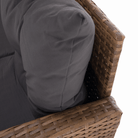 Set Grădină Ratan Sintetic SAGIR 4 Piese | Colțar + Fotoliu + Bancă + Masă Sticlă | Kondela