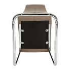 Scaun dining ILHAVO, bej/crom, textil/piele eco/crom, 42x56.5x105 cm Kondela