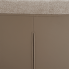 Scaun dining ILHAVO, bej/crom, textil/piele eco/crom, 42x56.5x105 cm Kondela