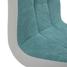 Scaun bucătărie ILHAVO, material textil mentol/piele ecologică gri/crom, 42x56.5x105 cm Kondela