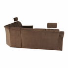 Colțar extensibil ARLES, textil maro, pe dreapta, 267x217x86 cm Kondela