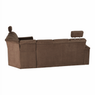 Colțar extensibil ARLES, textil maro, pe dreapta, 267x217x86 cm Kondela