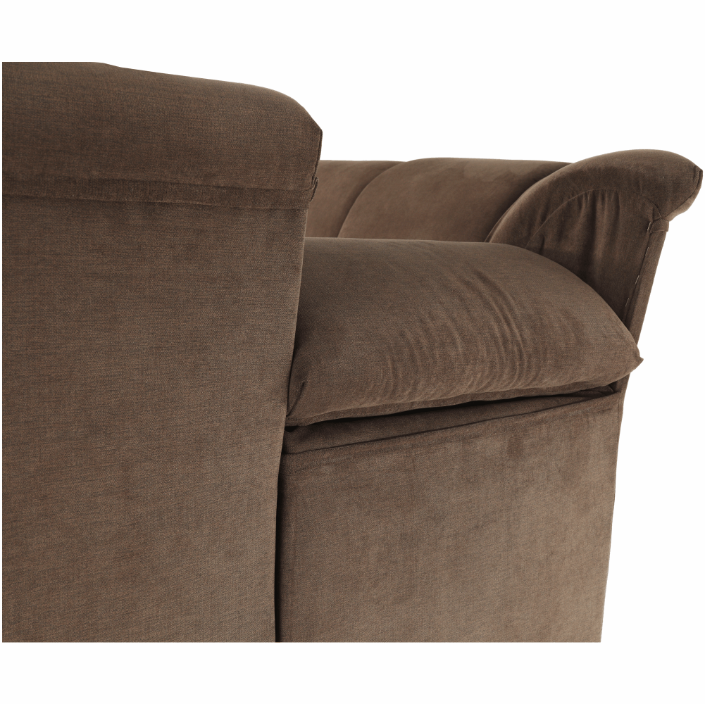 Colțar extensibil ARLES, textil maro, pe dreapta, 267x217x86 cm Kondela