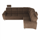 Colțar extensibil ARLES, textil maro, pe dreapta, 267x217x86 cm Kondela