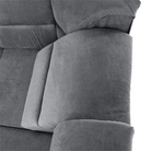 Colțar extensibil ARLES, material textil gri, pe dreapta Kondela