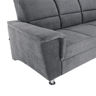 Colțar extensibil ARLES, material textil gri, pe dreapta Kondela