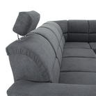 Colțar extensibil ARLES, material textil gri, pe dreapta Kondela