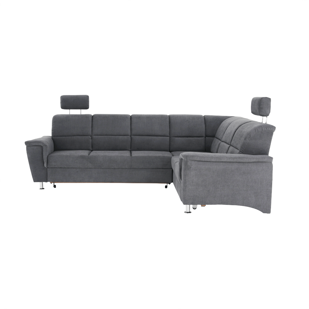 Colțar extensibil ARLES, material textil gri, pe dreapta Kondela