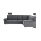 Colțar extensibil ARLES, material textil gri, pe dreapta Kondela