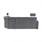 Colțar extensibil ARLES, material textil gri, pe dreapta Kondela