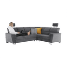 Colțar extensibil ARLES, material textil gri, pe dreapta Kondela