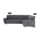 Colțar extensibil ARLES, material textil gri, pe dreapta Kondela