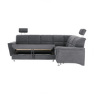 Colțar extensibil ARLES, material textil gri, pe dreapta Kondela