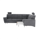 Colțar extensibil ARLES, material textil gri, pe dreapta Kondela