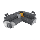 Colțar extensibil ARLES, material textil gri, pe dreapta Kondela