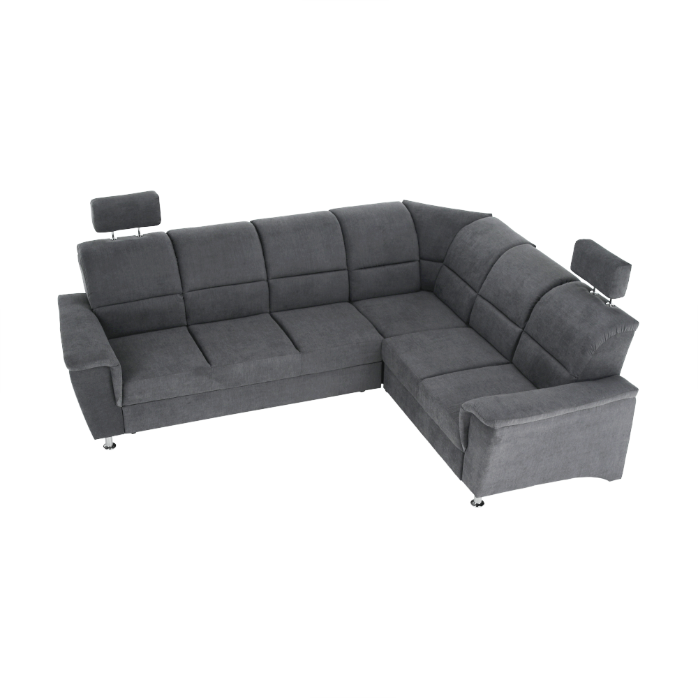 Colțar extensibil ARLES, material textil gri, pe dreapta Kondela