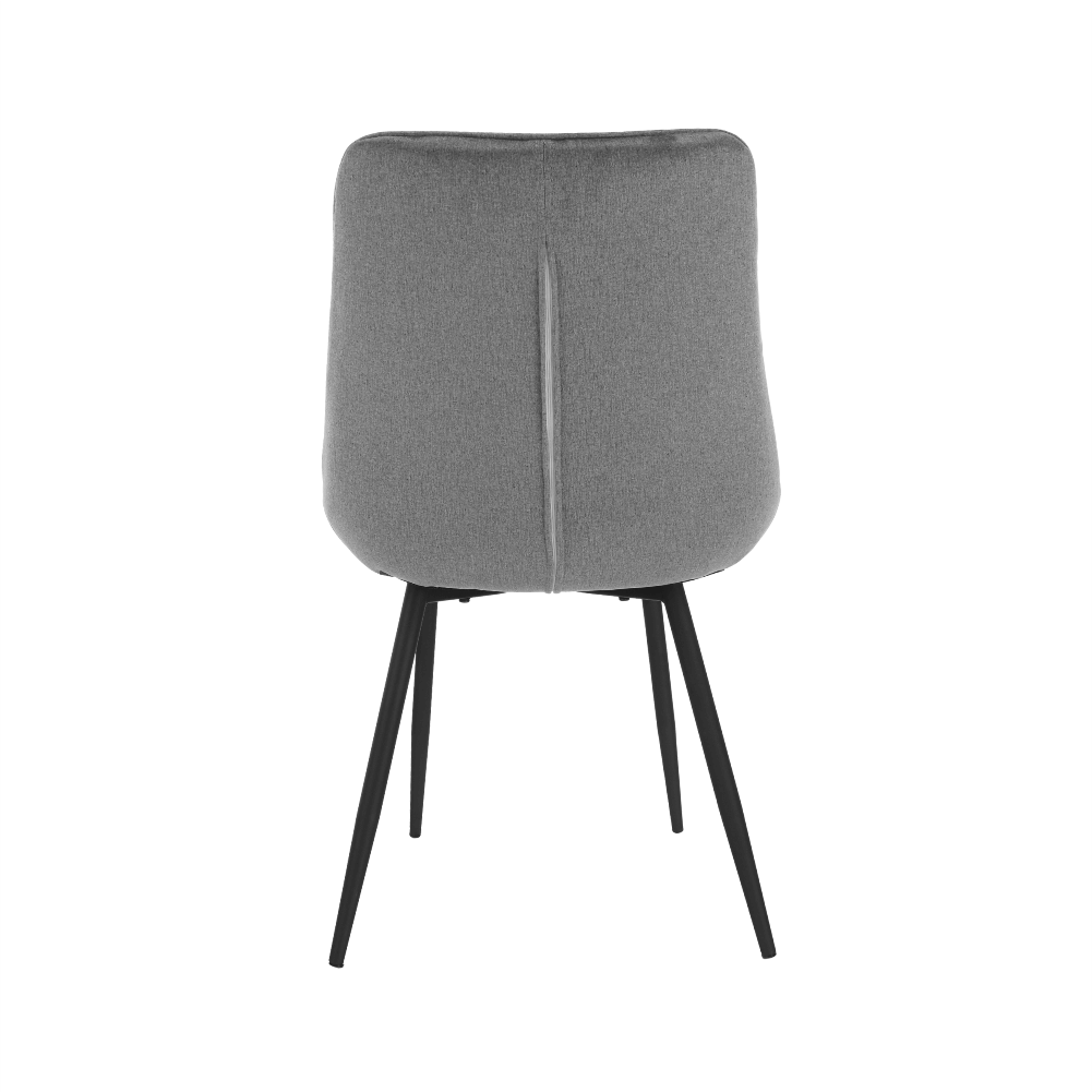 Scaun SIGUENZA, gri/negru, catifea/metal, 54x56x90 cm Kondela