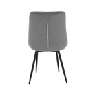 Scaun SIGUENZA, gri/negru, catifea/metal, 54x56x90 cm Kondela