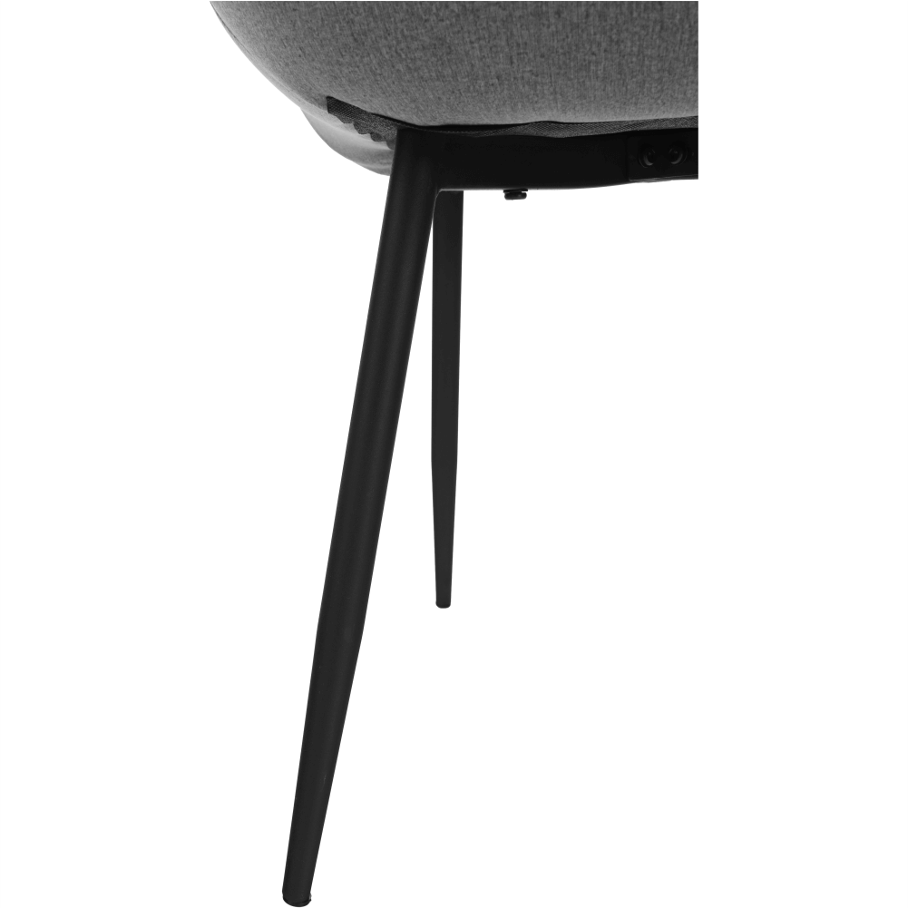 Scaun SIGUENZA, gri/negru, catifea/metal, 54x56x90 cm Kondela