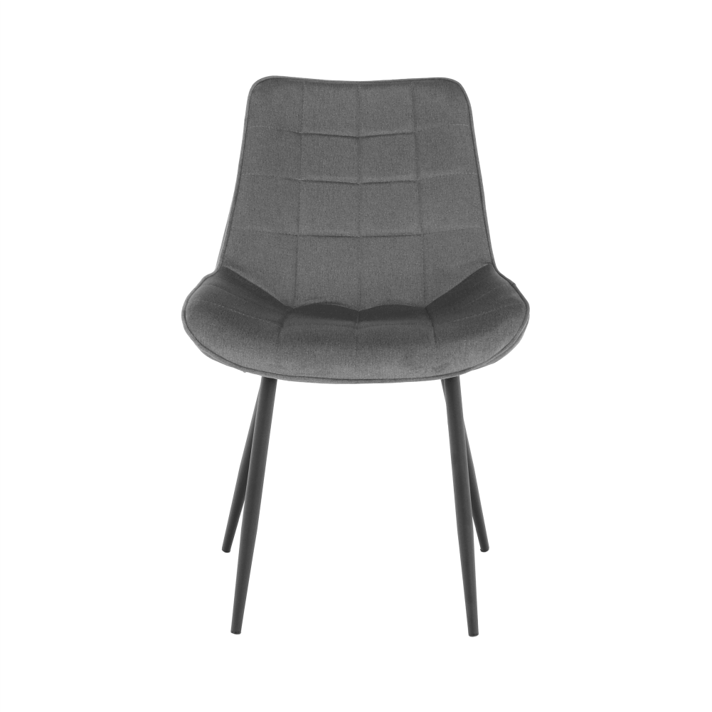Scaun SIGUENZA, gri/negru, catifea/metal, 54x56x90 cm Kondela