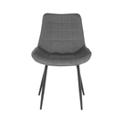 Scaun SIGUENZA, gri/negru, catifea/metal, 54x56x90 cm Kondela