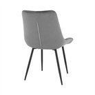 Scaun SIGUENZA, gri/negru, catifea/metal, 54x56x90 cm Kondela