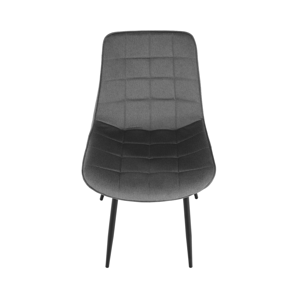 Scaun SIGUENZA, gri/negru, catifea/metal, 54x56x90 cm Kondela
