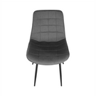 Scaun SIGUENZA, gri/negru, catifea/metal, 54x56x90 cm Kondela