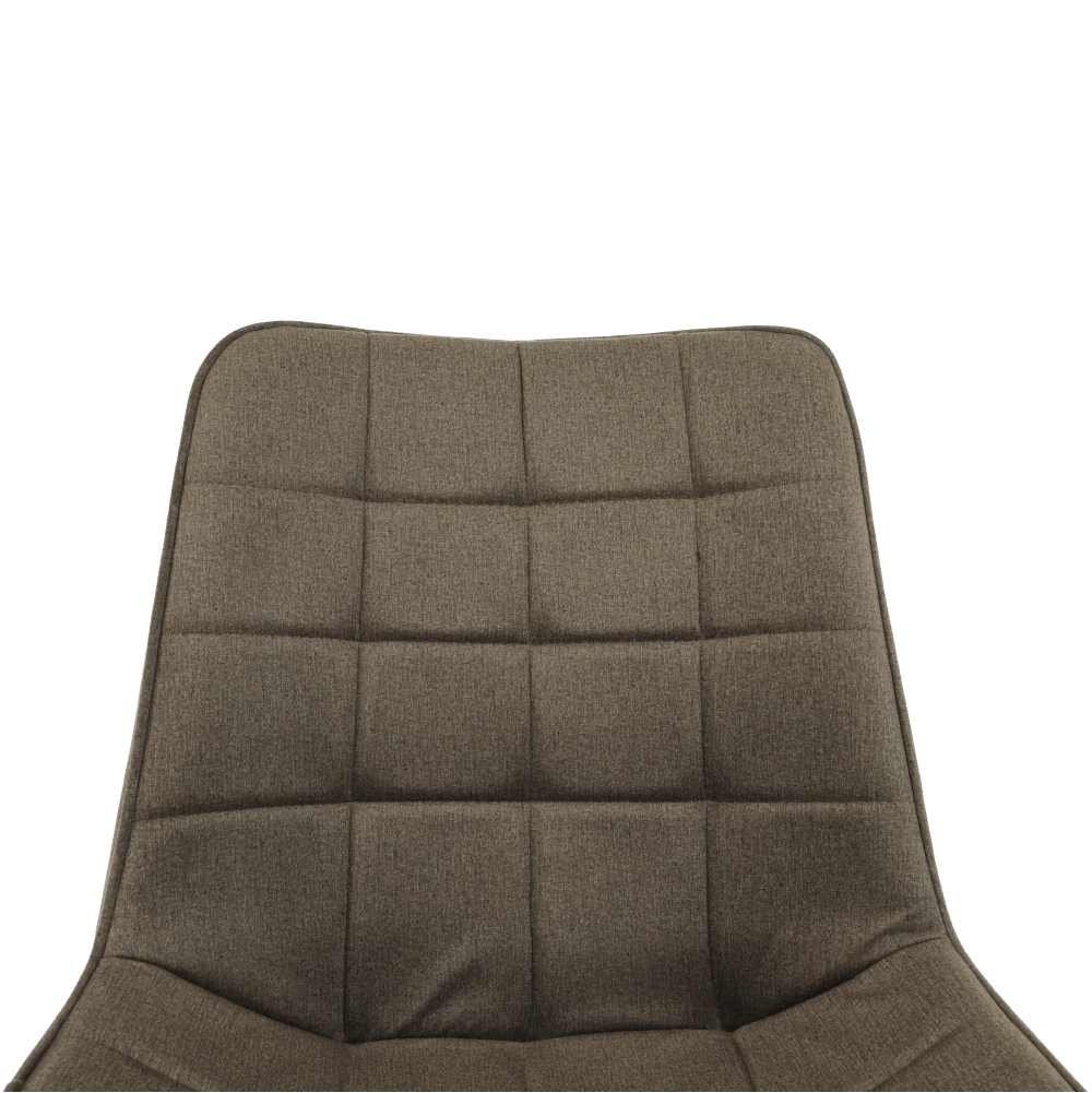 Scaun SIGUENZA, gri maroniu taupe/negru, catifea/metal, 54x56x90 cm Kondela