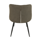 Scaun SIGUENZA, gri maroniu taupe/negru, catifea/metal, 54x56x90 cm Kondela