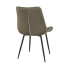 Scaun SIGUENZA, gri maroniu taupe/negru, catifea/metal, 54x56x90 cm Kondela