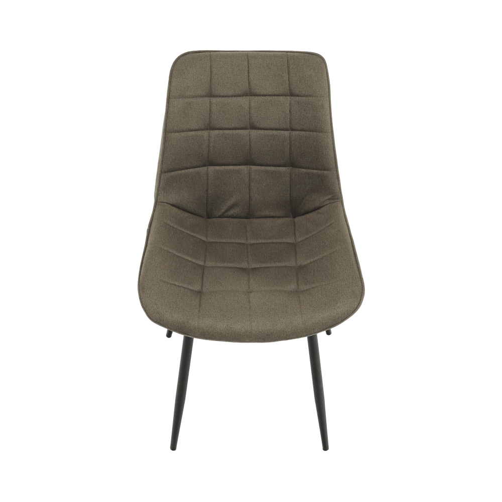 Scaun SIGUENZA, gri maroniu taupe/negru, catifea/metal, 54x56x90 cm Kondela
