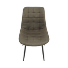 Scaun SIGUENZA, gri maroniu taupe/negru, catifea/metal, 54x56x90 cm Kondela