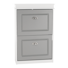 Pantofar SEBER TIP 1, 2 uși, alb/gri, 53,5 cm Kondela