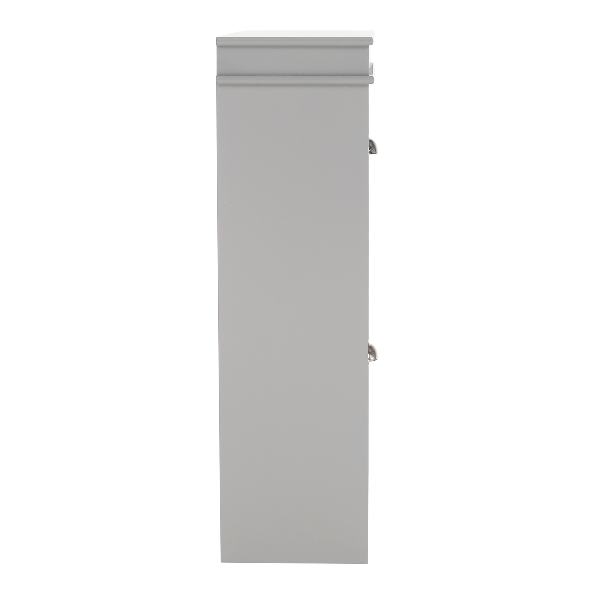 Pantofar SEBER TYP 1, 2 uși, gri, 53,5 cm Kondela