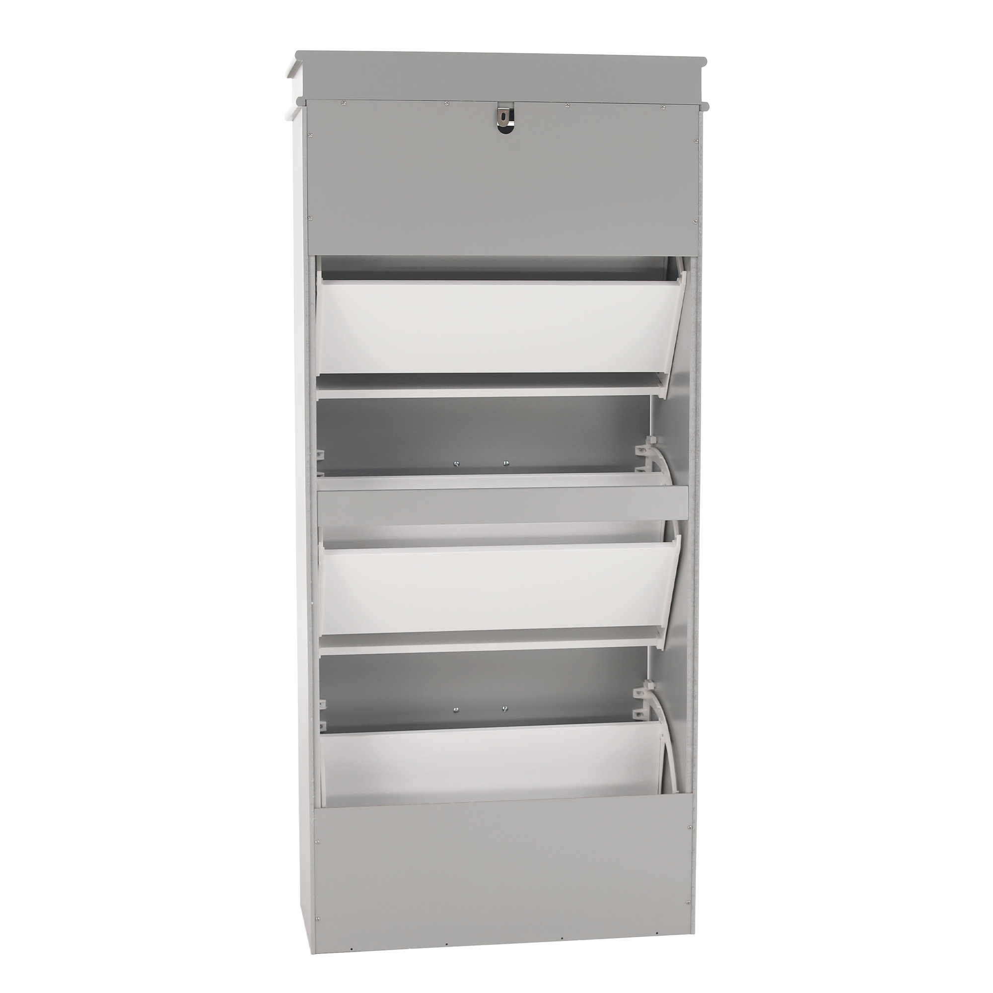 Pantofar SEBER TYP 2, 3 uși, gri, 53,5 cm Kondela