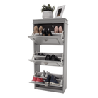 Pantofar SEBER TYP 2, 3 uși, gri, 53,5 cm Kondela