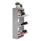 Pantofar SEBER TYP 2, 3 uși, gri, 53,5 cm Kondela