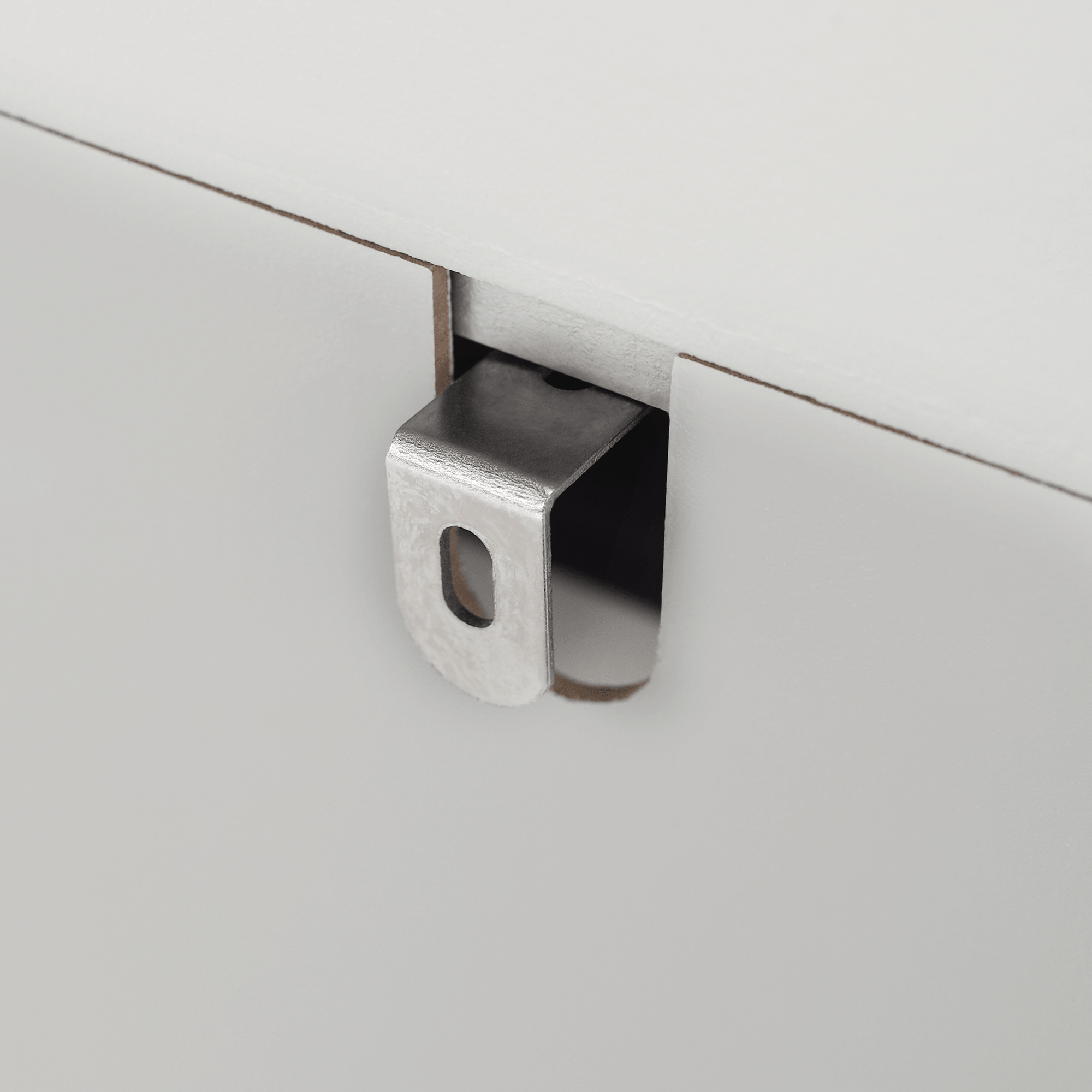 Pantofar SEBER TIP 1, 2 uși, alb/gri, 53,5 cm Kondela