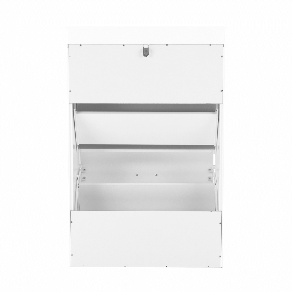 Pantofar SEBER TYP 1, 2 uși, alb, 53,5 cm Kondela