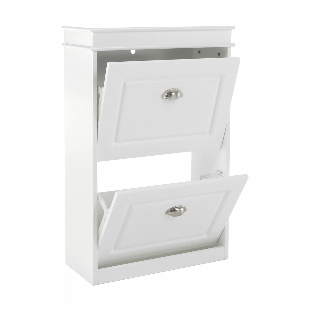 Pantofar SEBER TYP 1, 2 uși, alb, 53,5 cm Kondela
