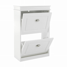 Pantofar SEBER TYP 1, 2 uși, alb, 53,5 cm Kondela