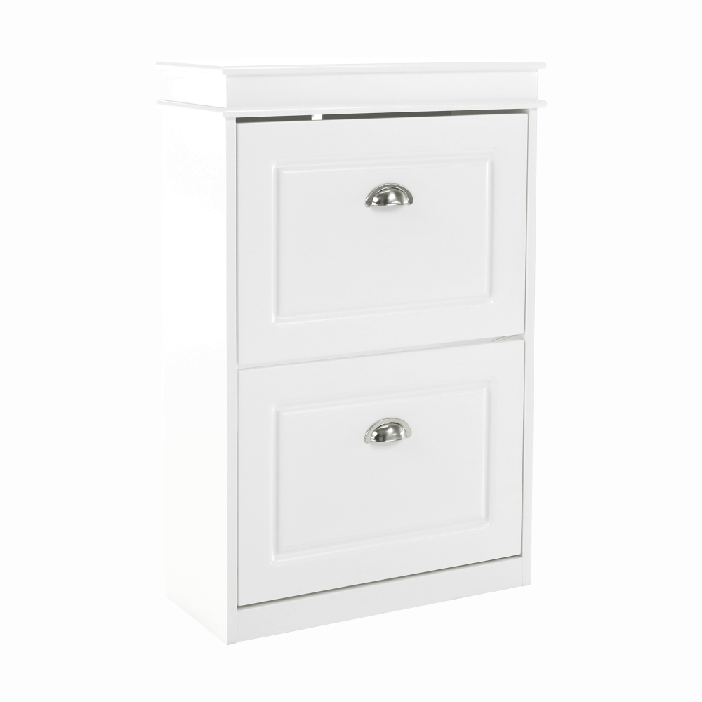 Pantofar SEBER TYP 1, 2 uși, alb, 53,5 cm Kondela