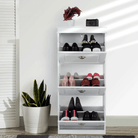 Pantofar SEBER TYP 2, 3 uși, alb, 53,5 cm Kondela