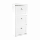 Pantofar SEBER TYP 2, 3 uși, alb, 53,5 cm Kondela