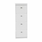 Pantofar SEBER TYP 3, 4 uși, alb, 53,5 cm Kondela