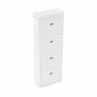 Pantofar SEBER TYP 3, 4 uși, alb, 53,5 cm Kondela